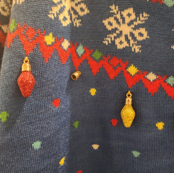 Tipsy Elves Ugly Christmas Sweater Cardigan - Picture 3 of 3